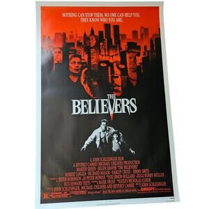 THE BELIEVERS ORIGINAL ONE SHEET MOVIE POSTER MARTIN SHEEN (1987)